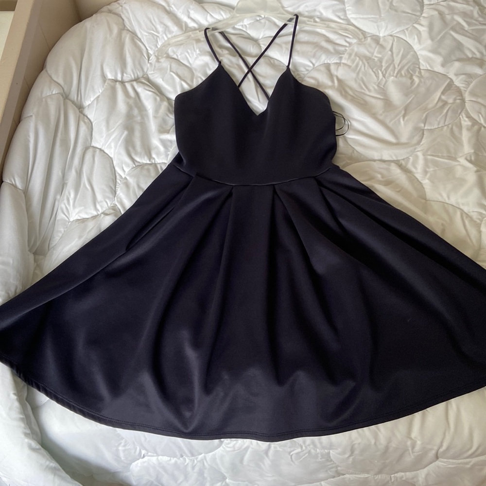 Dark blue dress